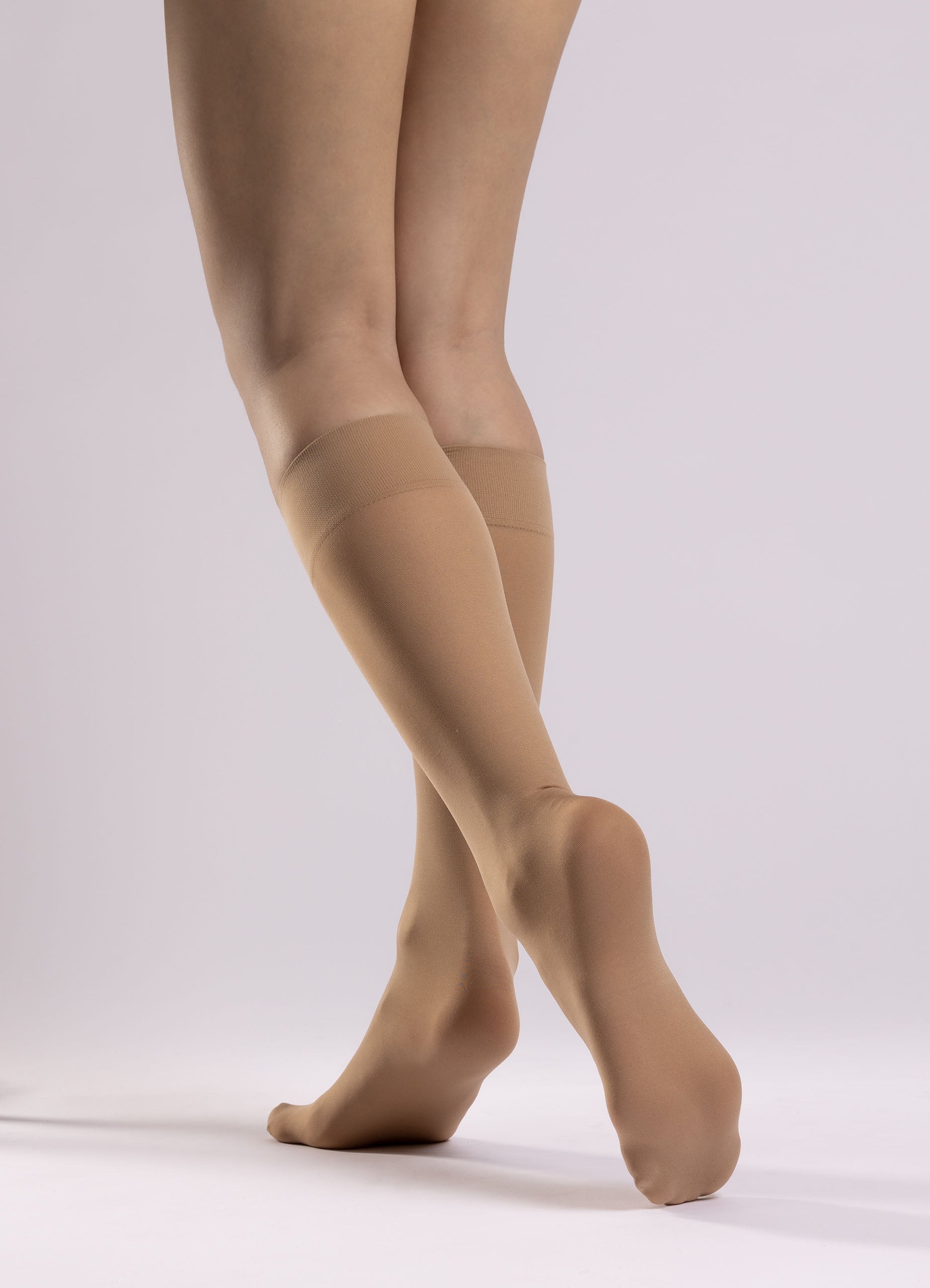 Antibakteriella knästrumpbyxor – Sand