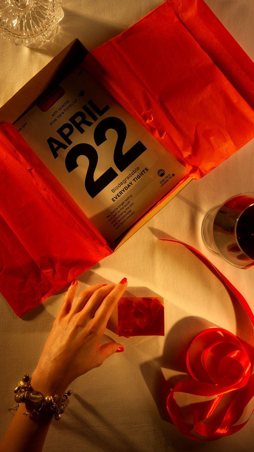 Valentine's Special - Red Tights & Red Crystal Soap