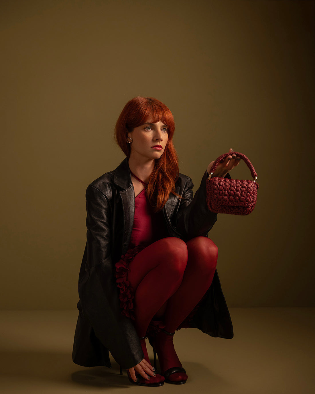 Nedbrytbara Limited Collection strumpbyxor – Burghundy